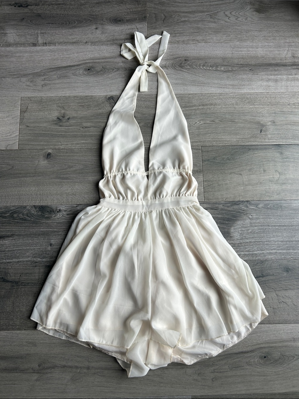 SHEIN Ivory Halter Romper